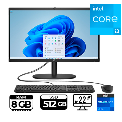 COMPUTADOR TODO EN UNO HP 22-DG0010LA I3-N300