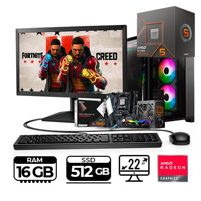 COMPUTADOR GAMER POWER GROUP R85162SMR-P RYZEN 5 8500G